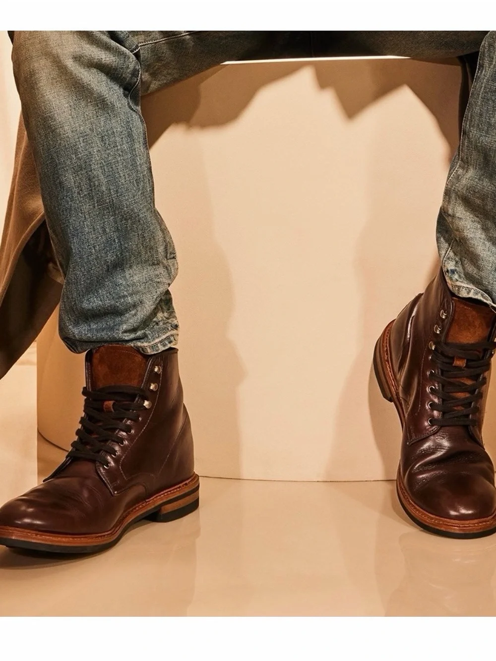 Allen Edmonds Higgins Mill Plain Toe Boot Goodyear Welt